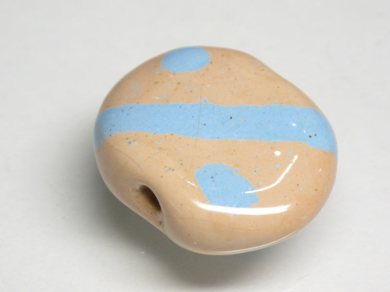 TOKO-BEADS KZ199-14 Kenyan ceramic bead 23mm KZ199-14 ケニアセラミックビーズ 23mmKazuri カズリビーズ Asian bead & African bead  Handmade,Lampeork,bead,asia,india,ethnic,parts,accessory,beads とんぼ玉,ビーズ,トンボ玉,アジア,インド,エスニック,手作り,パーツ,アクセサリー