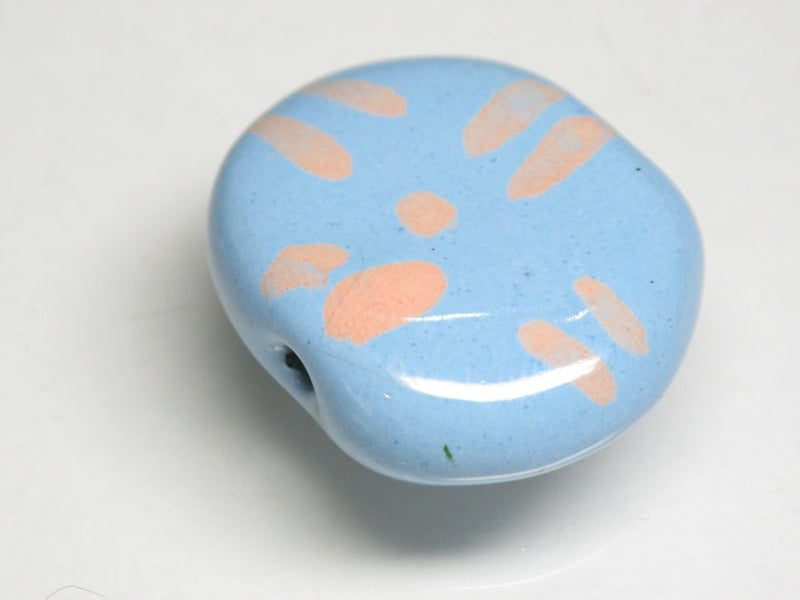 TOKO-BEADS KZ199-15 Kenyan ceramic bead 22mm KZ199-15 ケニアセラミックビーズ 22mmKazuri カズリビーズ Asian bead & African bead  Handmade,Lampeork,bead,asia,india,ethnic,parts,accessory,beads とんぼ玉,ビーズ,トンボ玉,アジア,インド,エスニック,手作り,パーツ,アクセサリー