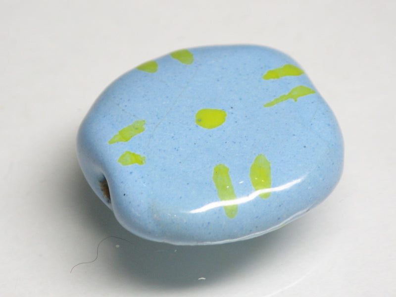TOKO-BEADS KZ199-16 Kenyan ceramic bead 21mm KZ199-16 ケニアセラミックビーズ 21mmKazuri カズリビーズ Asian bead & African bead  Handmade,Lampeork,bead,asia,india,ethnic,parts,accessory,beads とんぼ玉,ビーズ,トンボ玉,アジア,インド,エスニック,手作り,パーツ,アクセサリー