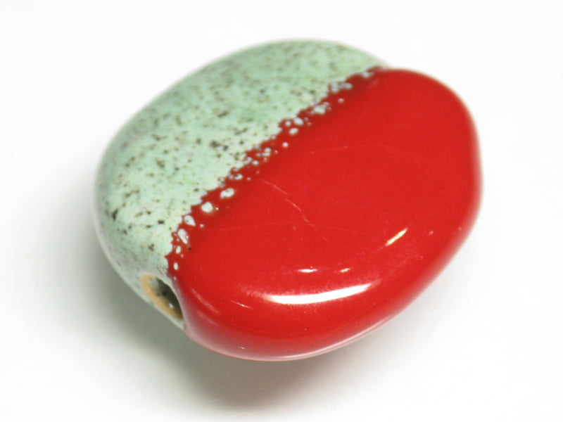 TOKO-BEADS KZ199-22 Kenyan ceramic bead 23mm KZ199-22 ケニアセラミックビーズ 23mmKazuri カズリビーズ Asian bead & African bead  Handmade,Lampeork,bead,asia,india,ethnic,parts,accessory,beads とんぼ玉,ビーズ,トンボ玉,アジア,インド,エスニック,手作り,パーツ,アクセサリー