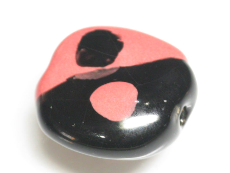 TOKO-BEADS KZ199-25 Kenyan ceramic bead 22mm KZ199-25 ケニアセラミックビーズ 22mmKazuri カズリビーズ Asian bead & African bead  Handmade,Lampeork,bead,asia,india,ethnic,parts,accessory,beads とんぼ玉,ビーズ,トンボ玉,アジア,インド,エスニック,手作り,パーツ,アクセサリー