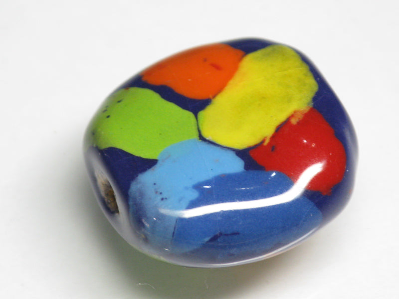 TOKO-BEADS KZ199-28 Kenyan ceramic bead 23mm KZ199-28 ケニアセラミックビーズ 23mmKazuri カズリビーズ Asian bead & African bead  Handmade,Lampeork,bead,asia,india,ethnic,parts,accessory,beads とんぼ玉,ビーズ,トンボ玉,アジア,インド,エスニック,手作り,パーツ,アクセサリー
