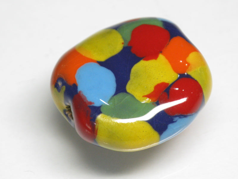 TOKO-BEADS KZ199-30 Kenyan ceramic bead 22mm KZ199-30 ケニアセラミックビーズ 22mmKazuri カズリビーズ Asian bead & African bead  Handmade,Lampeork,bead,asia,india,ethnic,parts,accessory,beads とんぼ玉,ビーズ,トンボ玉,アジア,インド,エスニック,手作り,パーツ,アクセサリー