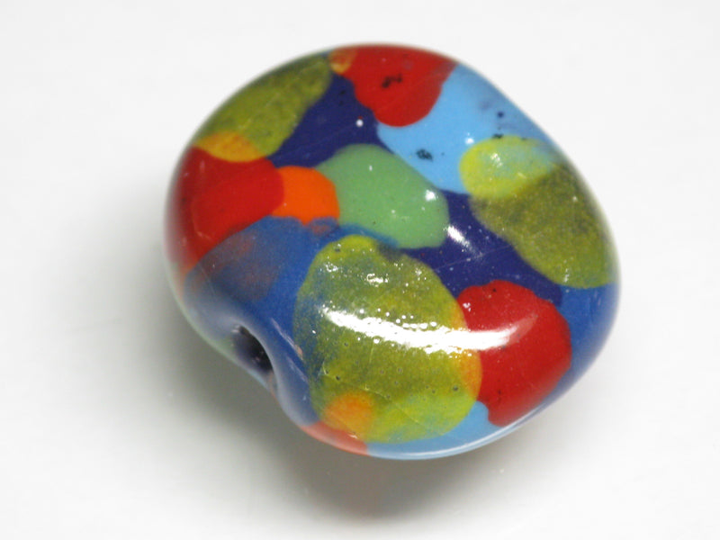 TOKO-BEADS KZ199-32 Kenyan ceramic bead 23mm KZ199-32 ケニアセラミックビーズ 23mmKazuri カズリビーズ Asian bead & African bead  Handmade,Lampeork,bead,asia,india,ethnic,parts,accessory,beads とんぼ玉,ビーズ,トンボ玉,アジア,インド,エスニック,手作り,パーツ,アクセサリー