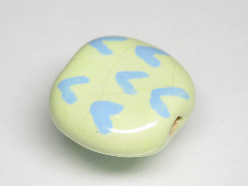TOKO-BEADS KZ199-42 Kenyan ceramic bead 19mm KZ199-42 ケニアセラミックビーズ 19mmKazuri カズリビーズ Asian bead & African bead  Handmade,Lampeork,bead,asia,india,ethnic,parts,accessory,beads とんぼ玉,ビーズ,トンボ玉,アジア,インド,エスニック,手作り,パーツ,アクセサリー