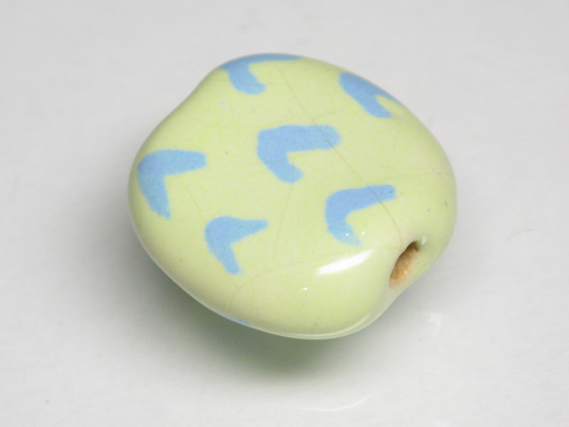 TOKO-BEADS KZ199-43 Kenyan ceramic bead 17.5mm KZ199-43 ケニアセラミックビーズ 17.5mmKazuri カズリビーズ Asian bead & African bead  Handmade,Lampeork,bead,asia,india,ethnic,parts,accessory,beads とんぼ玉,ビーズ,トンボ玉,アジア,インド,エスニック,手作り,パーツ,アクセサリー