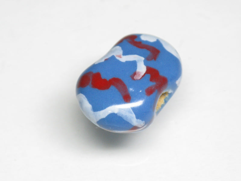TOKO-BEADS KZ199-45 Kenyan ceramic bead 16mm KZ199-45 ケニアセラミックビーズ 16mmKazuri カズリビーズ Asian bead & African bead  Handmade,Lampeork,bead,asia,india,ethnic,parts,accessory,beads とんぼ玉,ビーズ,トンボ玉,アジア,インド,エスニック,手作り,パーツ,アクセサリー