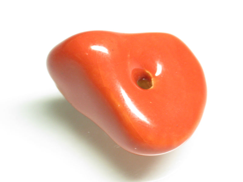 TOKO-BEADS KZ199-67 Kenyan ceramic bead 22mm KZ199-67 ケニアセラミックビーズ 22mmLoose Kazuri カズリビーズ Asian bead & African bead  Handmade,Lampeork,bead,asia,india,ethnic,parts,accessory,beads とんぼ玉,ビーズ,トンボ玉,アジア,インド,エスニック,手作り,パーツ,アクセサリー