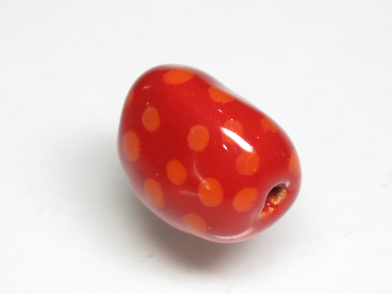 TOKO-BEADS KZ200-08 Kenyan ceramic bead 13mm KZ200-08 ケニアセラミックビーズ 13mmLoose Kazuri カズリビーズ Asian bead & African bead  Handmade,Lampeork,bead,asia,india,ethnic,parts,accessory,beads とんぼ玉,ビーズ,トンボ玉,アジア,インド,エスニック,手作り,パーツ,アクセサリー