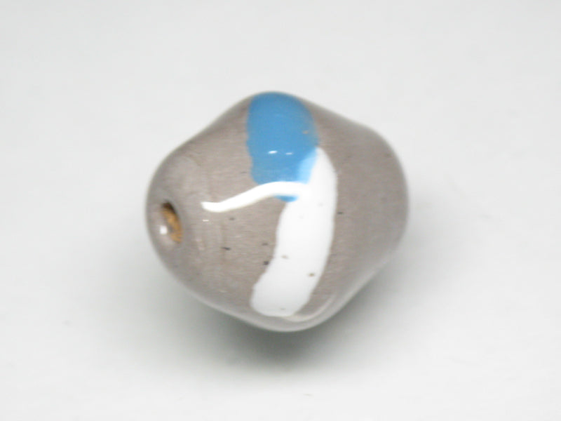 TOKO-BEADS KZ200-14 Kenyan ceramic bead 14mm KZ200-14 ケニアセラミックビーズ 14mm Asian bead & African bead  Handmade,Lampeork,bead,asia,india,ethnic,parts,accessory,beads とんぼ玉,ビーズ,トンボ玉,アジア,インド,エスニック,手作り,パーツ,アクセサリー