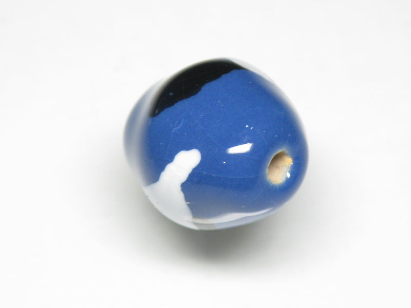 TOKO-BEADS KZ200-17 Kenyan ceramic bead 14mm KZ200-17 ケニアセラミックビーズ 14mmLoose Kazuri カズリビーズ Asian bead & African bead  Handmade,Lampeork,bead,asia,india,ethnic,parts,accessory,beads とんぼ玉,ビーズ,トンボ玉,アジア,インド,エスニック,手作り,パーツ,アクセサリー
