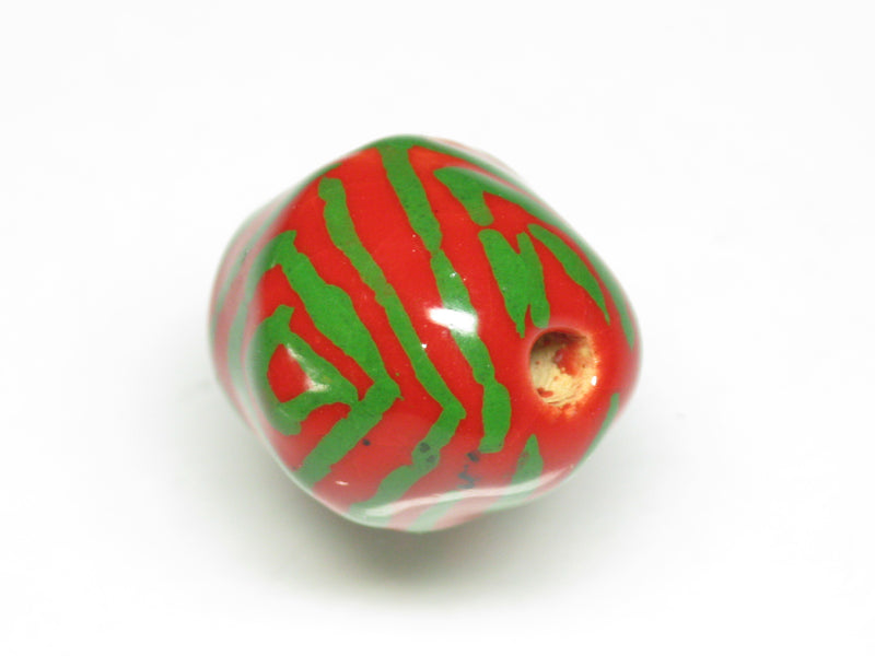 TOKO-BEADS KZ200-19 Kenyan ceramic bead 15mm KZ200-19 ケニアセラミックビーズ 15mmLoose Kazuri カズリビーズ Asian bead & African bead  Handmade,Lampeork,bead,asia,india,ethnic,parts,accessory,beads とんぼ玉,ビーズ,トンボ玉,アジア,インド,エスニック,手作り,パーツ,アクセサリー
