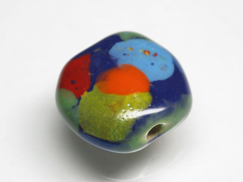 TOKO-BEADS KZ203-02 Kenyan ceramic bead 18mm KZ203-02 Kazuri ケニアセラミックビーズ 18mm Asian bead & African bead  Handmade,Lampeork,bead,asia,india,ethnic,parts,accessory,beads とんぼ玉,ビーズ,トンボ玉,アジア,インド,エスニック,手作り,パーツ,アクセサリー