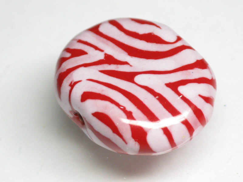 TOKO-BEADS KZ211-01 Kenyan ceramic bead 23mm KZ211-01 ケニアセラミックビーズ 23mmKazuri カズリビーズ Asian bead & African bead  Handmade,Lampeork,bead,asia,india,ethnic,parts,accessory,beads とんぼ玉,ビーズ,トンボ玉,アジア,インド,エスニック,手作り,パーツ,アクセサリー