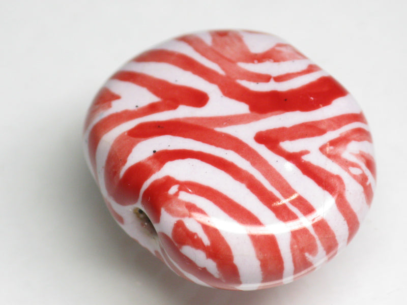 TOKO-BEADS KZ211-02 Kenyan ceramic bead 24mm KZ211-02 ケニアセラミックビーズ 24mmKazuri カズリビーズ Asian bead & African bead  Handmade,Lampeork,bead,asia,india,ethnic,parts,accessory,beads とんぼ玉,ビーズ,トンボ玉,アジア,インド,エスニック,手作り,パーツ,アクセサリー