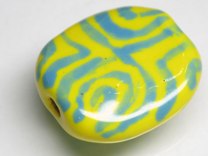 TOKO-BEADS KZ211-03 Kenyan ceramic bead 23mm KZ211-03 ケニアセラミックビーズ 23mmKazuri カズリビーズ Asian bead & African bead  Handmade,Lampeork,bead,asia,india,ethnic,parts,accessory,beads とんぼ玉,ビーズ,トンボ玉,アジア,インド,エスニック,手作り,パーツ,アクセサリー
