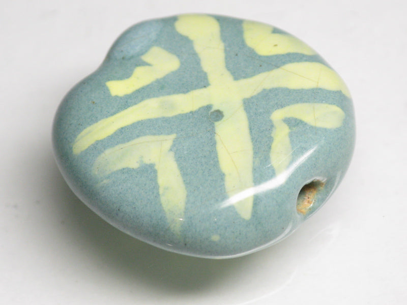 TOKO-BEADS KZ211-05 Kenyan ceramic bead 22mm KZ211-05 ケニアセラミックビーズ 22mmKazuri カズリビーズ Asian bead & African bead  Handmade,Lampeork,bead,asia,india,ethnic,parts,accessory,beads とんぼ玉,ビーズ,トンボ玉,アジア,インド,エスニック,手作り,パーツ,アクセサリー