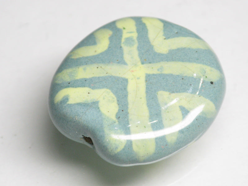 TOKO-BEADS KZ211-05 Kenyan ceramic bead 22mm KZ211-05 ケニアセラミックビーズ 22mmKazuri カズリビーズ Asian bead & African bead  Handmade,Lampeork,bead,asia,india,ethnic,parts,accessory,beads とんぼ玉,ビーズ,トンボ玉,アジア,インド,エスニック,手作り,パーツ,アクセサリー