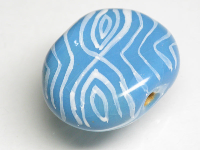 TOKO-BEADS KZ211-08 Kenyan ceramic bead 23mm KZ211-08 ケニアセラミックビーズ 23mmKazuri カズリビーズ Asian bead & African bead  Handmade,Lampeork,bead,asia,india,ethnic,parts,accessory,beads とんぼ玉,ビーズ,トンボ玉,アジア,インド,エスニック,手作り,パーツ,アクセサリー