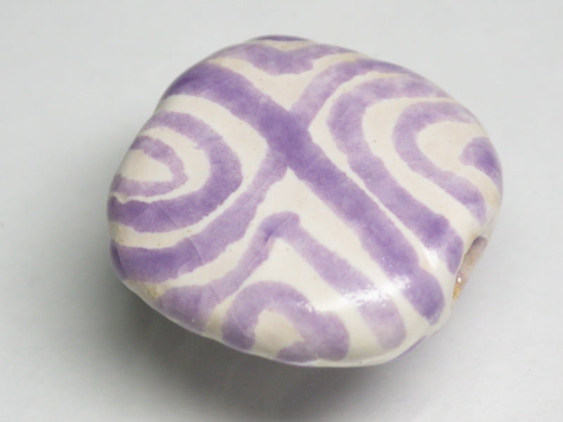 TOKO-BEADS KZ211-09 Kenyan ceramic bead 21mm KZ211-09 ケニアセラミックビーズ 21mmKazuri カズリビーズ Asian bead & African bead  Handmade,Lampeork,bead,asia,india,ethnic,parts,accessory,beads とんぼ玉,ビーズ,トンボ玉,アジア,インド,エスニック,手作り,パーツ,アクセサリー