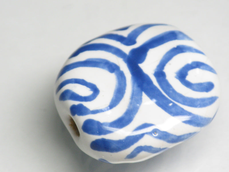 TOKO-BEADS KZ211-10 Kenyan ceramic bead 22mm KZ211-10 ケニアセラミックビーズ 22mmKazuri カズリビーズ Asian bead & African bead  Handmade,Lampeork,bead,asia,india,ethnic,parts,accessory,beads とんぼ玉,ビーズ,トンボ玉,アジア,インド,エスニック,手作り,パーツ,アクセサリー