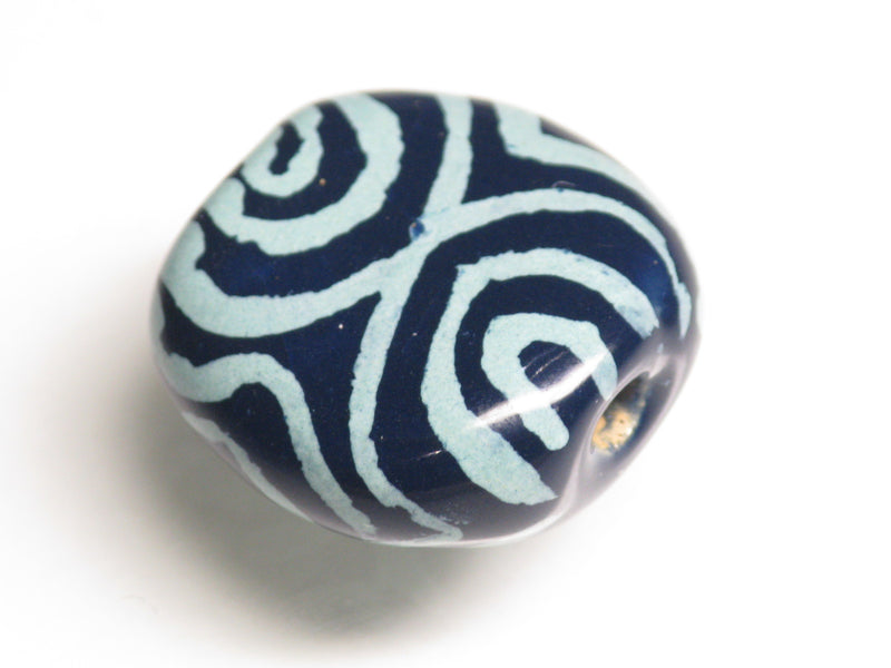 TOKO-BEADS KZ213-02 Kenyan ceramic bead 19mm KZ213-02 Kazuri ケニアセラミックビーズ 19mm Asian bead & African bead  Handmade,Lampeork,bead,asia,india,ethnic,parts,accessory,beads とんぼ玉,ビーズ,トンボ玉,アジア,インド,エスニック,手作り,パーツ,アクセサリー
