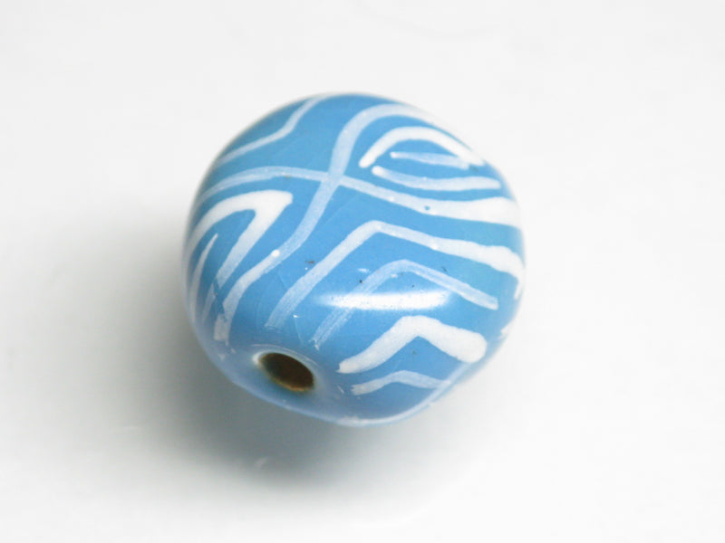 TOKO-BEADS KZ214-03 Kenyan ceramic bead 15mm KZ214-03 ケニアセラミックビーズ 15mm Asian bead & African bead  Handmade,Lampeork,bead,asia,india,ethnic,parts,accessory,beads とんぼ玉,ビーズ,トンボ玉,アジア,インド,エスニック,手作り,パーツ,アクセサリー
