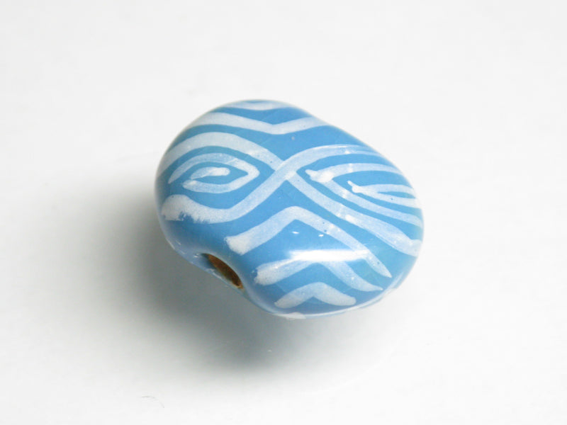 TOKO-BEADS KZ216-01 Kenyan ceramic bead 16~17mm KZ216-01 ケニアセラミックビーズ 16~17mm Asian bead & African bead  Handmade,Lampeork,bead,asia,india,ethnic,parts,accessory,beads とんぼ玉,ビーズ,トンボ玉,アジア,インド,エスニック,手作り,パーツ,アクセサリー