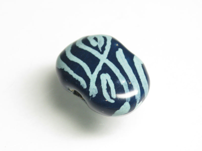 TOKO-BEADS KZ216-02 Kenyan ceramic bead 16~17mm KZ216-02 ケニアセラミックビーズ 16~17mm Asian bead & African bead  Handmade,Lampeork,bead,asia,india,ethnic,parts,accessory,beads とんぼ玉,ビーズ,トンボ玉,アジア,インド,エスニック,手作り,パーツ,アクセサリー
