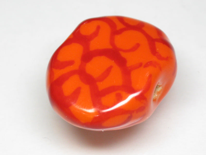 TOKO-BEADS KZ221-02 Kenyan ceramic bead 23mm KZ221-02 ケニアセラミックビーズ 23mmKazuri カズリビーズ Asian bead & African bead  Handmade,Lampeork,bead,asia,india,ethnic,parts,accessory,beads とんぼ玉,ビーズ,トンボ玉,アジア,インド,エスニック,手作り,パーツ,アクセサリー
