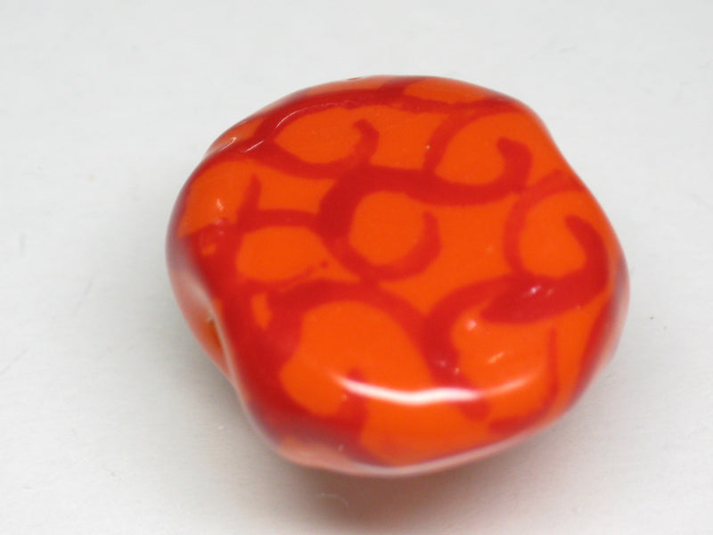 TOKO-BEADS KZ221-02 Kenyan ceramic bead 23mm KZ221-02 ケニアセラミックビーズ 23mmKazuri カズリビーズ Asian bead & African bead  Handmade,Lampeork,bead,asia,india,ethnic,parts,accessory,beads とんぼ玉,ビーズ,トンボ玉,アジア,インド,エスニック,手作り,パーツ,アクセサリー