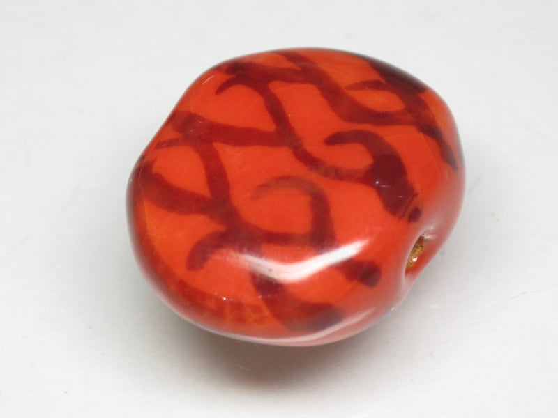 TOKO-BEADS KZ221-03 Kenyan ceramic bead 22mm KZ221-03 ケニアセラミックビーズ 22mmKazuri カズリビーズ Asian bead & African bead  Handmade,Lampeork,bead,asia,india,ethnic,parts,accessory,beads とんぼ玉,ビーズ,トンボ玉,アジア,インド,エスニック,手作り,パーツ,アクセサリー