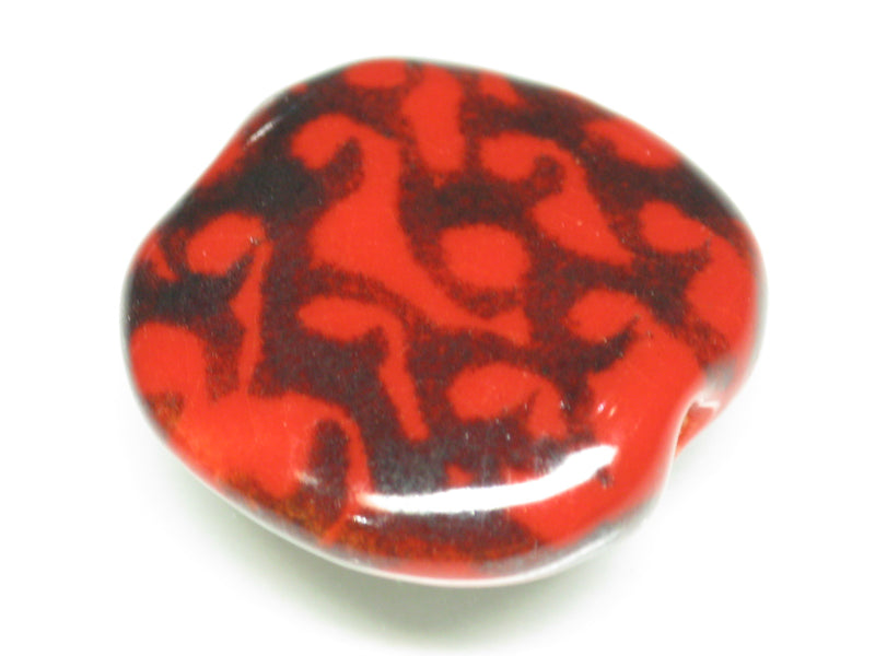 TOKO-BEADS KZ221-05 Kenyan ceramic bead 23mm KZ221-05 ケニアセラミックビーズ 23mmKazuri カズリビーズ Asian bead & African bead  Handmade,Lampeork,bead,asia,india,ethnic,parts,accessory,beads とんぼ玉,ビーズ,トンボ玉,アジア,インド,エスニック,手作り,パーツ,アクセサリー