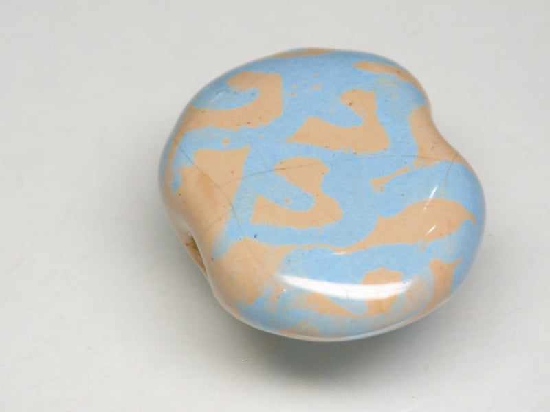 TOKO-BEADS KZ221-06 Kenyan ceramic bead 22mm KZ221-06 ケニアセラミックビーズ 22mmKazuri カズリビーズ Asian bead & African bead  Handmade,Lampeork,bead,asia,india,ethnic,parts,accessory,beads とんぼ玉,ビーズ,トンボ玉,アジア,インド,エスニック,手作り,パーツ,アクセサリー