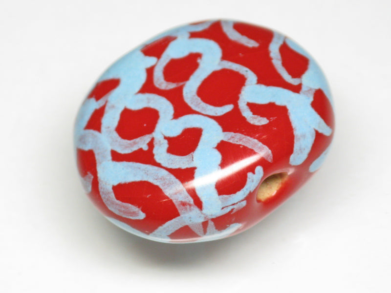 TOKO-BEADS KZ221-12 Kenyan ceramic bead 22mm KZ221-12 ケニアセラミックビーズ 22mmKazuri カズリビーズ Asian bead & African bead  Handmade,Lampeork,bead,asia,india,ethnic,parts,accessory,beads とんぼ玉,ビーズ,トンボ玉,アジア,インド,エスニック,手作り,パーツ,アクセサリー