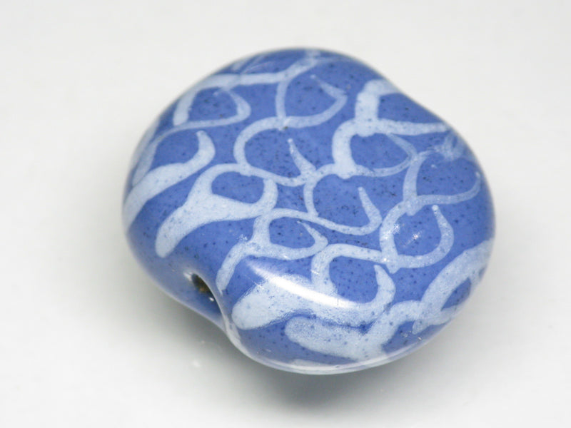 TOKO-BEADS KZ221-13 Kenyan ceramic bead 22mm KZ221-13 ケニアセラミックビーズ 22mmKazuri カズリビーズ Asian bead & African bead  Handmade,Lampeork,bead,asia,india,ethnic,parts,accessory,beads とんぼ玉,ビーズ,トンボ玉,アジア,インド,エスニック,手作り,パーツ,アクセサリー