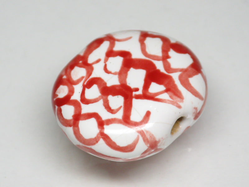 TOKO-BEADS KZ221-15 Kenyan ceramic bead 22mm KZ221-15 ケニアセラミックビーズ 22mmKazuri カズリビーズ Asian bead & African bead  Handmade,Lampeork,bead,asia,india,ethnic,parts,accessory,beads とんぼ玉,ビーズ,トンボ玉,アジア,インド,エスニック,手作り,パーツ,アクセサリー