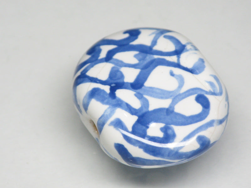 TOKO-BEADS KZ221-16 Kenyan ceramic bead 23mm KZ221-16 ケニアセラミックビーズ 23mmKazuri カズリビーズ Asian bead & African bead  Handmade,Lampeork,bead,asia,india,ethnic,parts,accessory,beads とんぼ玉,ビーズ,トンボ玉,アジア,インド,エスニック,手作り,パーツ,アクセサリー