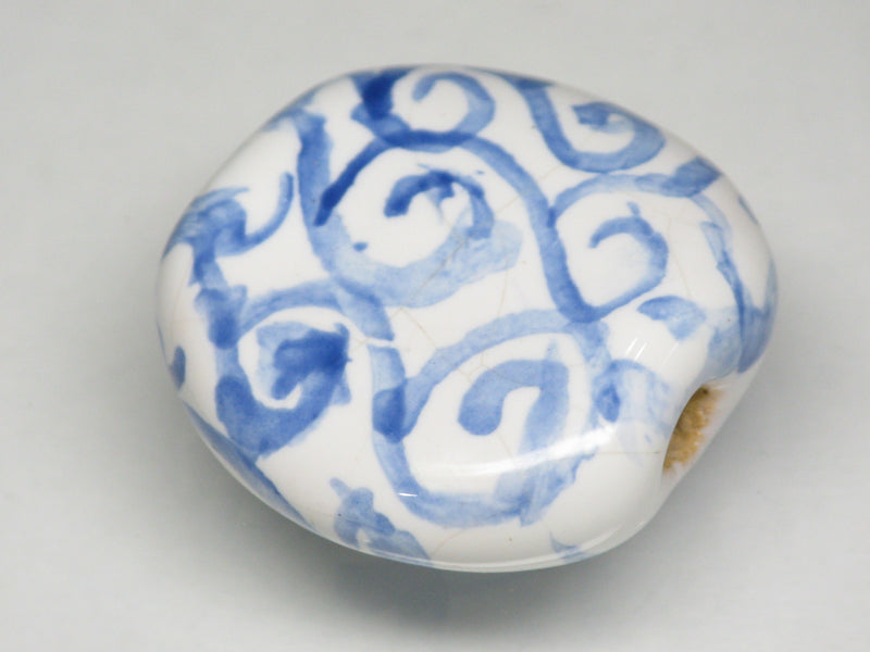 TOKO-BEADS KZ221-17 Kenyan ceramic bead 22mm KZ221-17 ケニアセラミックビーズ 22mmKazuri カズリビーズ Asian bead & African bead  Handmade,Lampeork,bead,asia,india,ethnic,parts,accessory,beads とんぼ玉,ビーズ,トンボ玉,アジア,インド,エスニック,手作り,パーツ,アクセサリー
