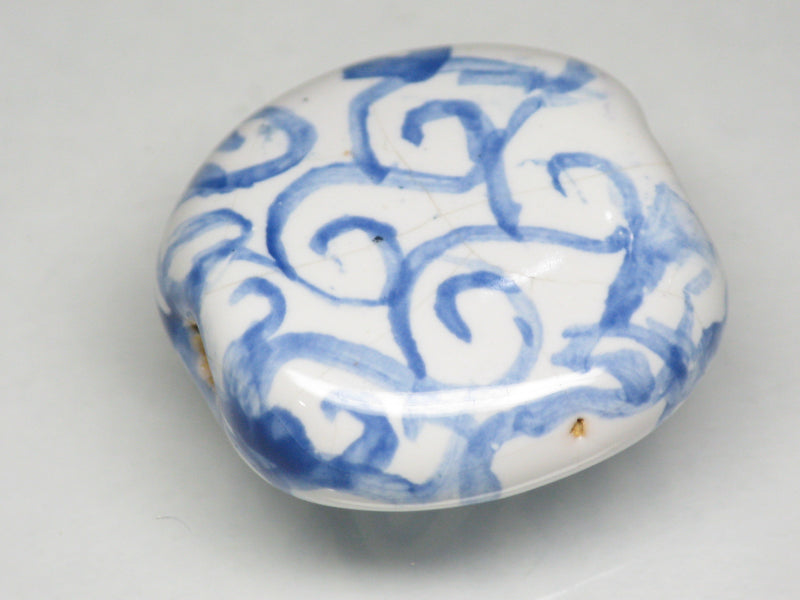 TOKO-BEADS KZ221-17 Kenyan ceramic bead 22mm KZ221-17 ケニアセラミックビーズ 22mmKazuri カズリビーズ Asian bead & African bead  Handmade,Lampeork,bead,asia,india,ethnic,parts,accessory,beads とんぼ玉,ビーズ,トンボ玉,アジア,インド,エスニック,手作り,パーツ,アクセサリー