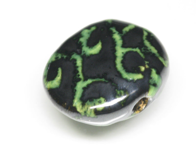 TOKO-BEADS KZ221-18 Kenyan ceramic bead 23mm KZ221-18 ケニアセラミックビーズ 23mmKazuri カズリビーズ Asian bead & African bead  Handmade,Lampeork,bead,asia,india,ethnic,parts,accessory,beads とんぼ玉,ビーズ,トンボ玉,アジア,インド,エスニック,手作り,パーツ,アクセサリー