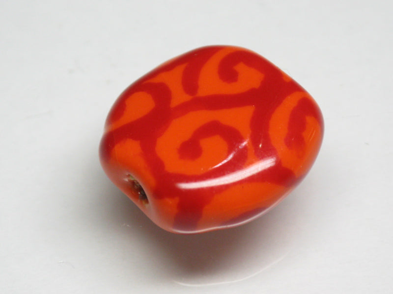 TOKO-BEADS KZ223-04 Kenyan ceramic bead 18mm KZ223-04 ケニアセラミックビーズ 18mm Asian bead & African bead  Handmade,Lampeork,bead,asia,india,ethnic,parts,accessory,beads とんぼ玉,ビーズ,トンボ玉,アジア,インド,エスニック,手作り,パーツ,アクセサリー