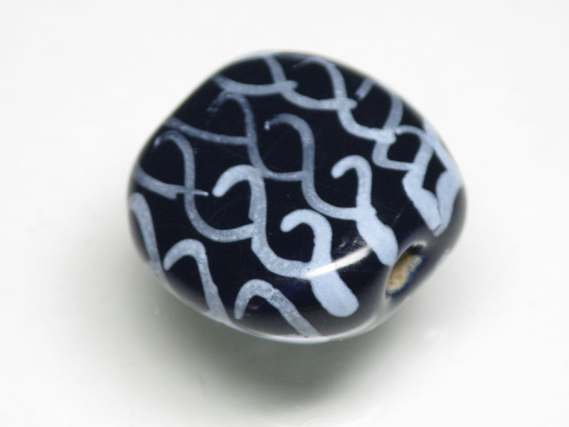 TOKO-BEADS KZ223-07 Kenyan ceramic bead 19mm KZ223-07 Kazuri ケニアセラミックビーズ 19mm Asian bead & African bead  Handmade,Lampeork,bead,asia,india,ethnic,parts,accessory,beads とんぼ玉,ビーズ,トンボ玉,アジア,インド,エスニック,手作り,パーツ,アクセサリー