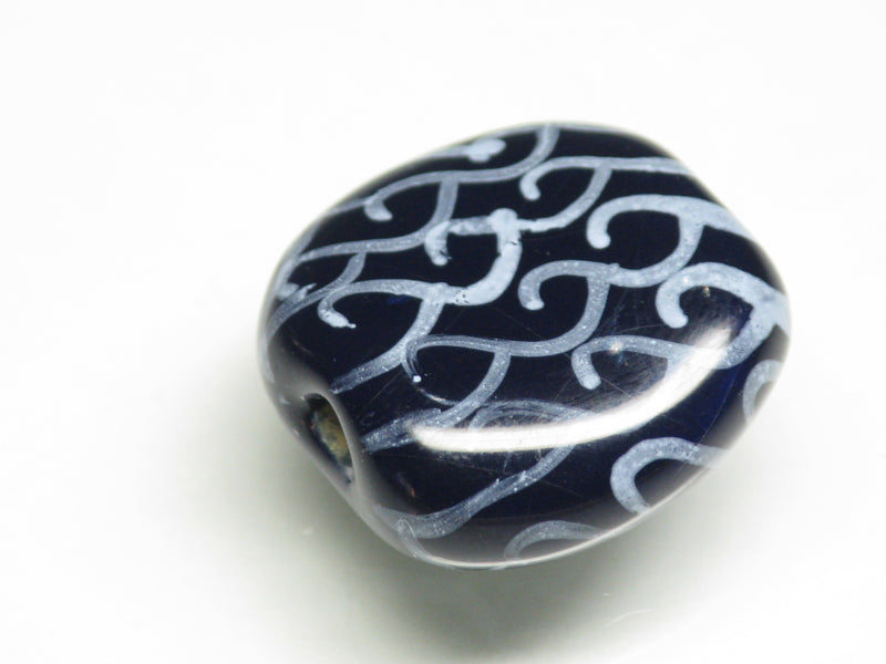TOKO-BEADS KZ223-07 Kenyan ceramic bead 19mm KZ223-07 ケニアセラミックビーズ 19mm Asian bead & African bead  Handmade,Lampeork,bead,asia,india,ethnic,parts,accessory,beads とんぼ玉,ビーズ,トンボ玉,アジア,インド,エスニック,手作り,パーツ,アクセサリー