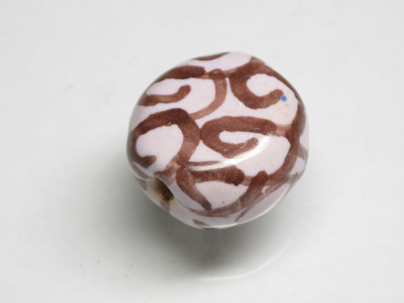 TOKO-BEADS KZ224-04 Kenyan ceramic bead 15mm KZ224-04 ケニアセラミックビーズ 15mm Asian bead & African bead  Handmade,Lampeork,bead,asia,india,ethnic,parts,accessory,beads とんぼ玉,ビーズ,トンボ玉,アジア,インド,エスニック,手作り,パーツ,アクセサリー
