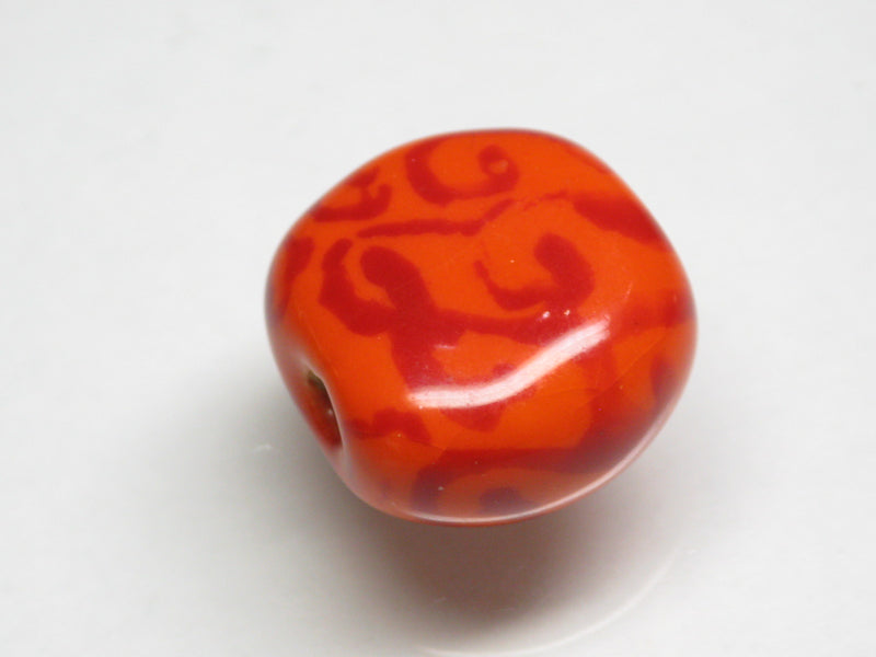 TOKO-BEADS KZ224-05 Kenyan ceramic bead 15mm KZ224-05 ケニアセラミックビーズ 15mm Asian bead & African bead  Handmade,Lampeork,bead,asia,india,ethnic,parts,accessory,beads とんぼ玉,ビーズ,トンボ玉,アジア,インド,エスニック,手作り,パーツ,アクセサリー