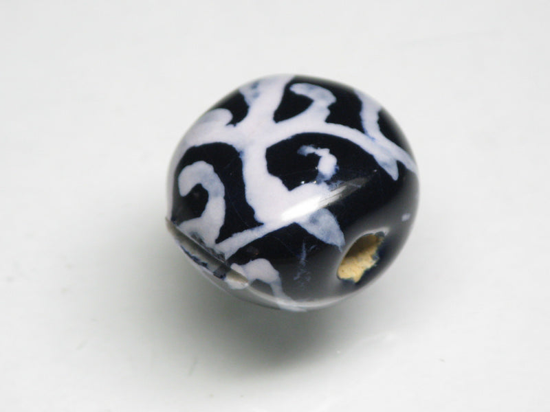 TOKO-BEADS KZ224-10 Kenyan ceramic bead 15mm KZ224-10 Kazuri ケニアセラミックビーズ 15mm Asian bead & African bead  Handmade,Lampeork,bead,asia,india,ethnic,parts,accessory,beads とんぼ玉,ビーズ,トンボ玉,アジア,インド,エスニック,手作り,パーツ,アクセサリー
