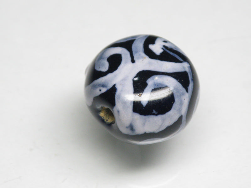 TOKO-BEADS KZ224-10 Kenyan ceramic bead 15mm KZ224-10 ケニアセラミックビーズ 15mm Asian bead & African bead  Handmade,Lampeork,bead,asia,india,ethnic,parts,accessory,beads とんぼ玉,ビーズ,トンボ玉,アジア,インド,エスニック,手作り,パーツ,アクセサリー