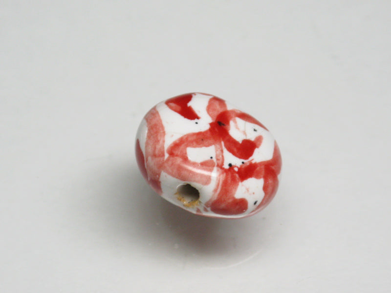 TOKO-BEADS KZ227-01 Kenyan ceramic bead 13~14mm KZ227-01 ケニアセラミックビーズ 13~14mm Asian bead & African bead  Handmade,Lampeork,bead,asia,india,ethnic,parts,accessory,beads とんぼ玉,ビーズ,トンボ玉,アジア,インド,エスニック,手作り,パーツ,アクセサリー