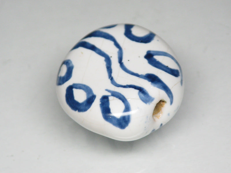TOKO-BEADS KZ231-07 Kenyan ceramic bead 19mm KZ231-07 ケニアセラミックビーズ 19mmKazuri カズリビーズ Asian bead & African bead  Handmade,Lampeork,bead,asia,india,ethnic,parts,accessory,beads とんぼ玉,ビーズ,トンボ玉,アジア,インド,エスニック,手作り,パーツ,アクセサリー
